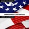 G128 Combo Pack: 6 Ft Tangle Free Aluminum Spinning Flagpole (Black) & American USA Yacht Ensign Flag 3x5 Ft, ToughWeave Series Embroidered 300D Polyester | Pole with Flag Included